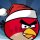 Angry Birds en la decoración navideña